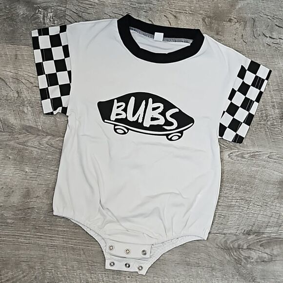 Bubs One Piece Baby Toddler Skater Outfit Cute Botton Bottom